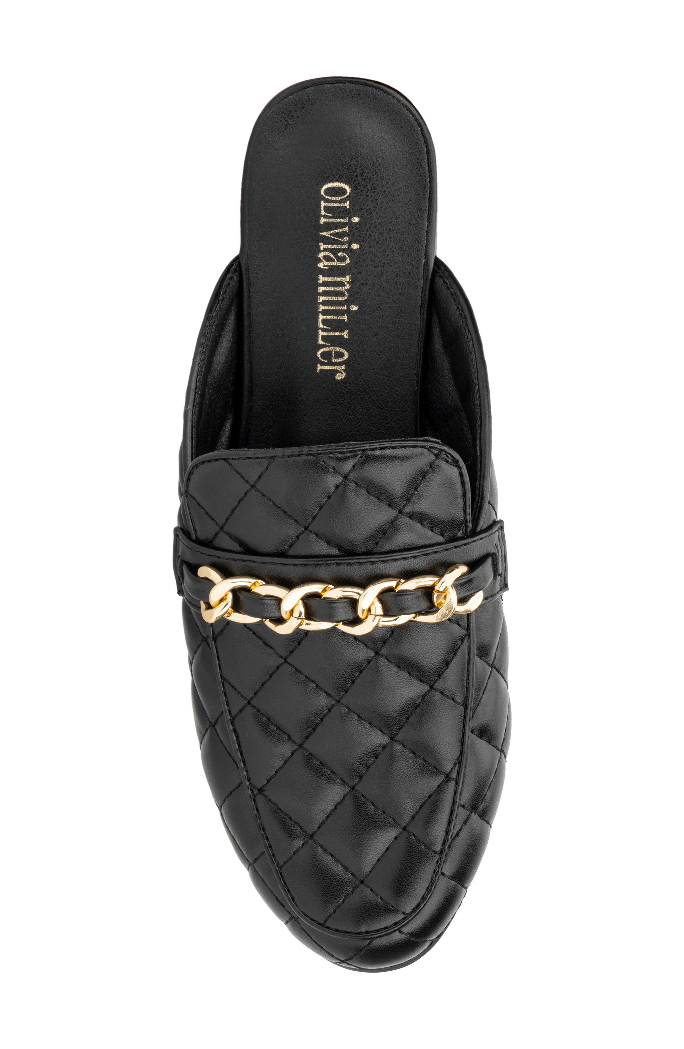 OLIVIA MILLER Amaia Quilted Loafer Mule, Alternate, color, 