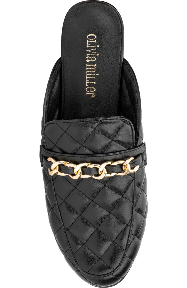OLIVIA MILLER Amaia Quilted Loafer Mule, Alternate, color,