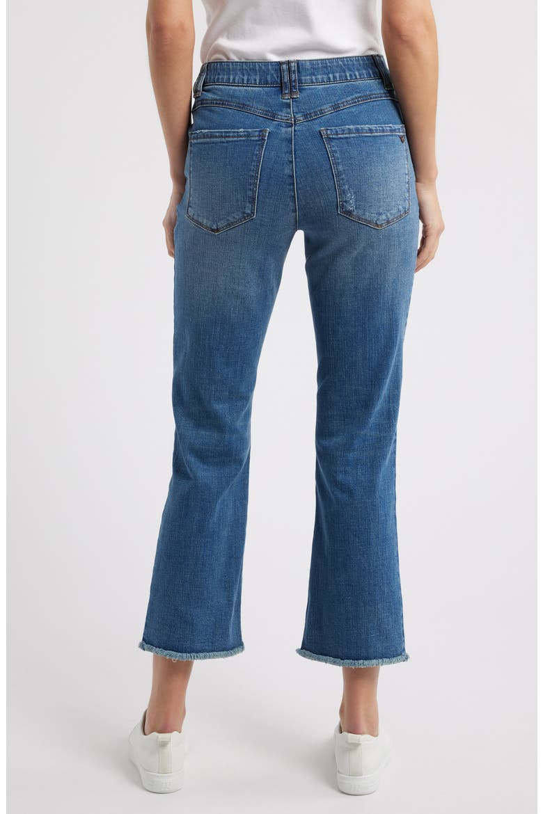 Tatum Frayed High Waist Ankle Bootcut Jeans, Alternate, color, MID BLUE ARTISANAL