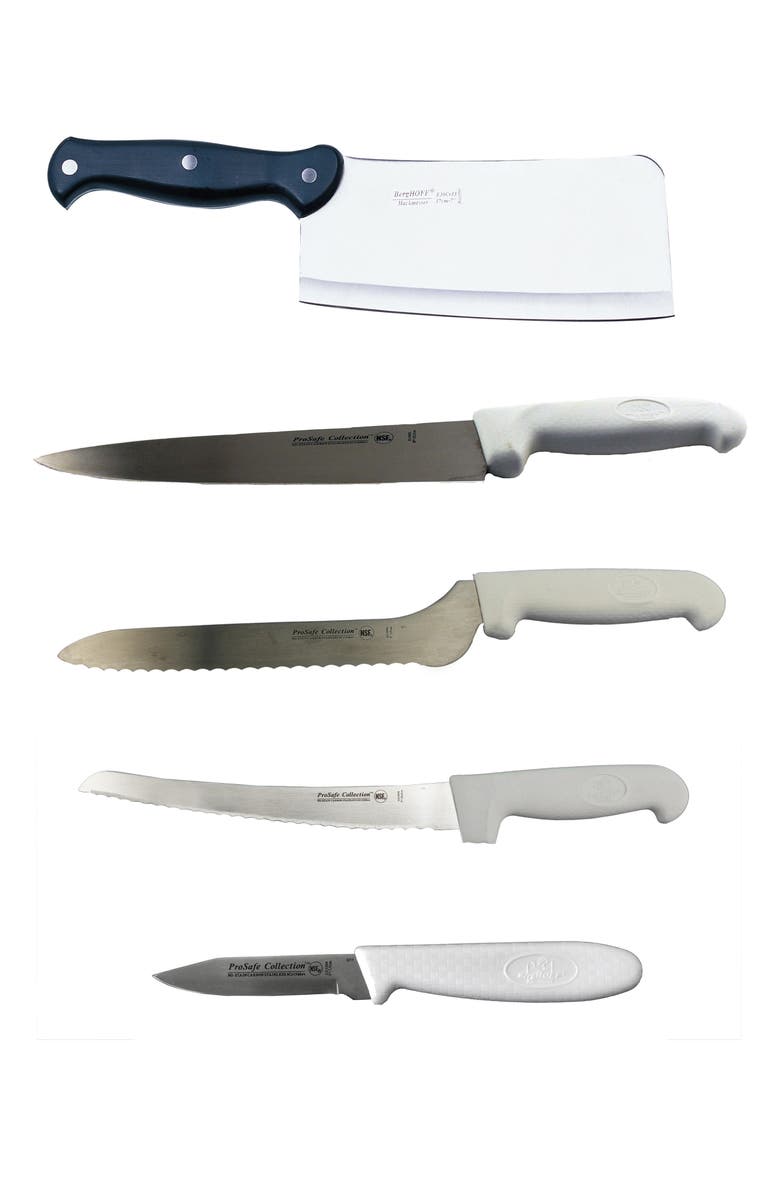 BergHOFF Ergonomic 5-Piece Cutlery Set, Main, color, Black