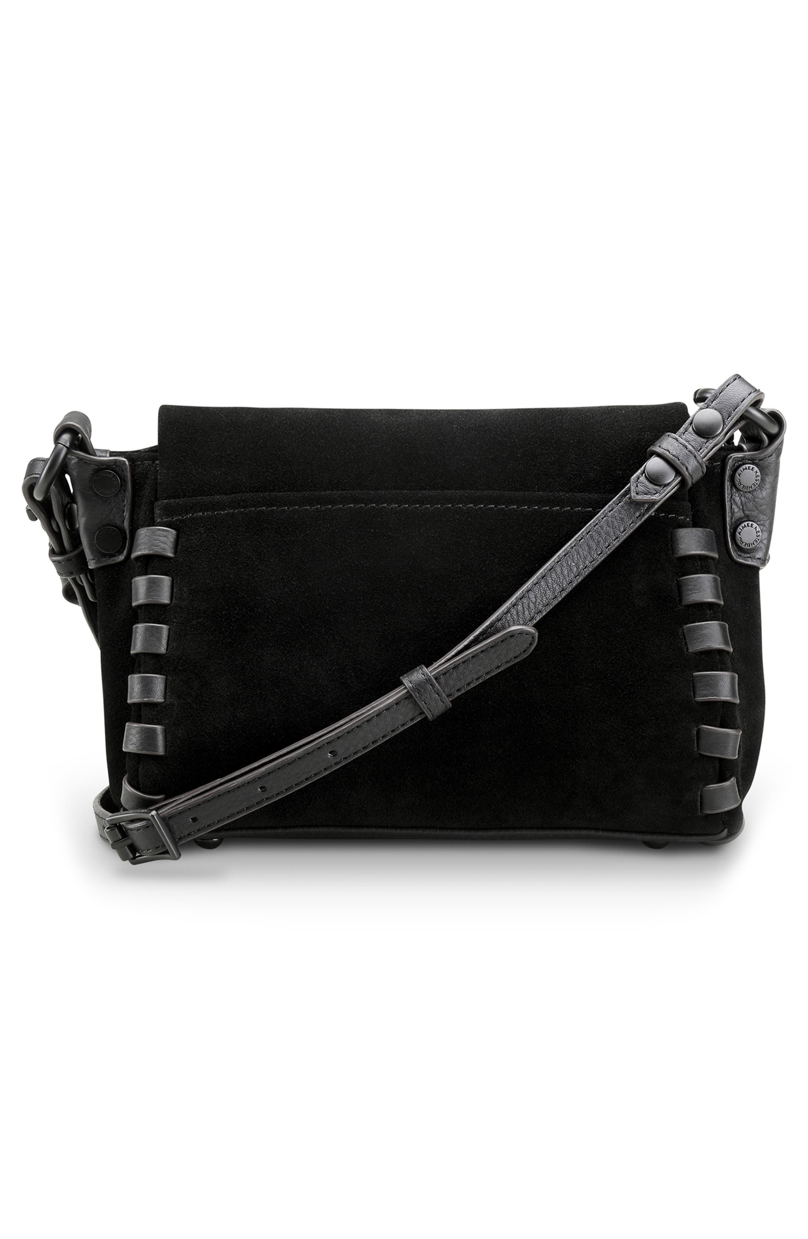 AIMEE Mini Zen Leather Crossbody Bag, Alternate, color, 