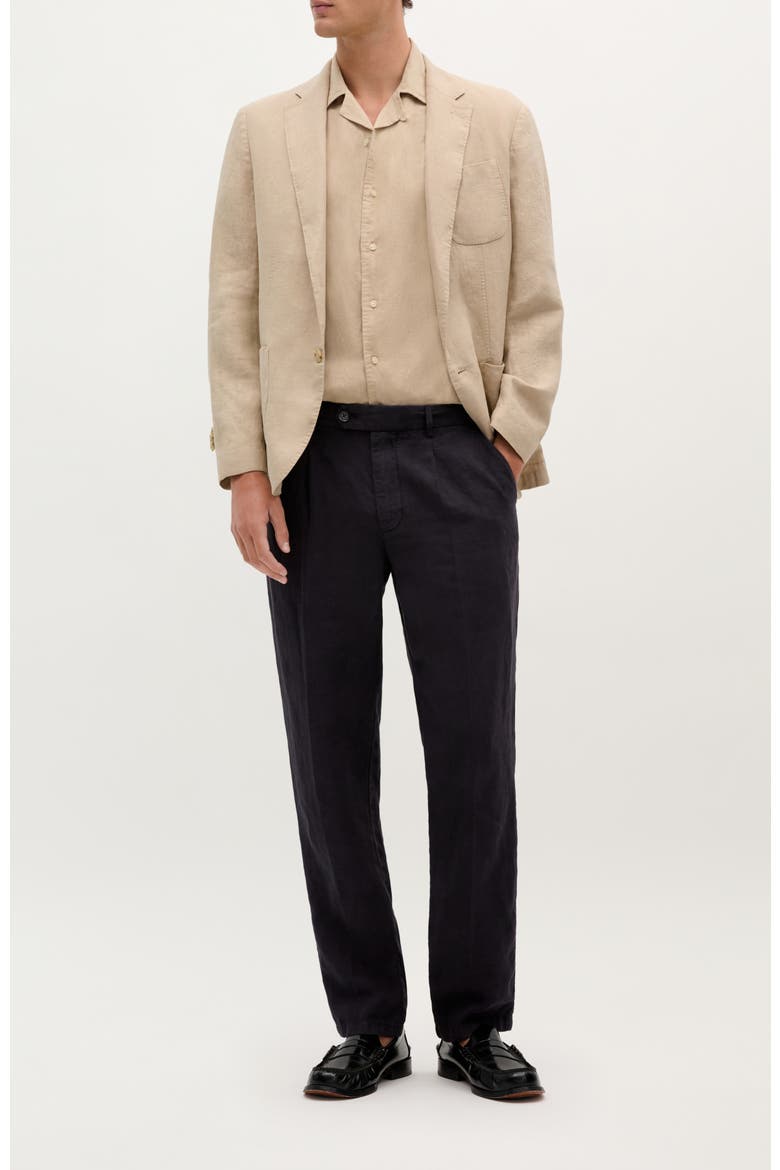 Firenze Linnen Pants, Alternate, color, NAVY