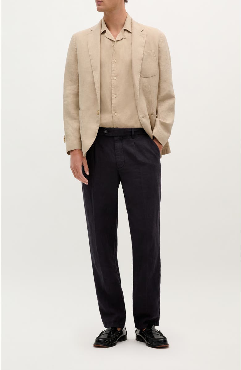 Scalpers Firenze Linnen Pants, Alternate, color, Navy