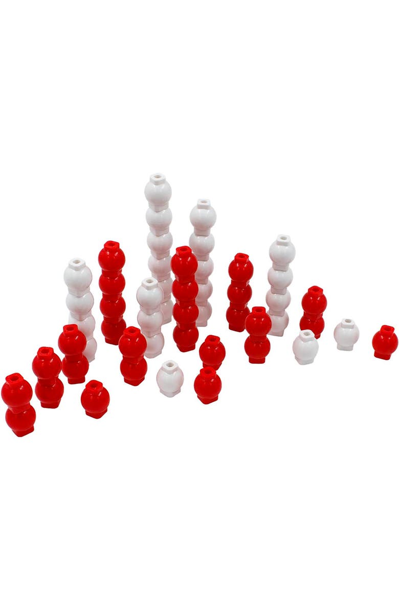 Junior Learning Mathcubes Bead Strings 30 Activity Set, Alternate, color, Multicolored