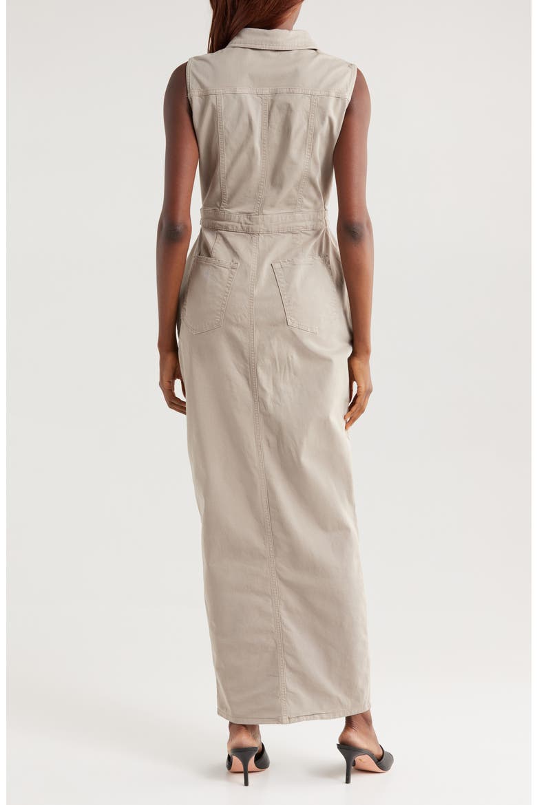 Fit for Success Twill Maxi Dress, Alternate, color, MUSHROOM