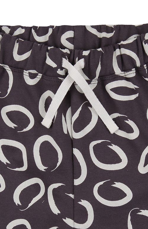 Turtledove London Kids Organic Cotton Eyespot Print Shorts In Black