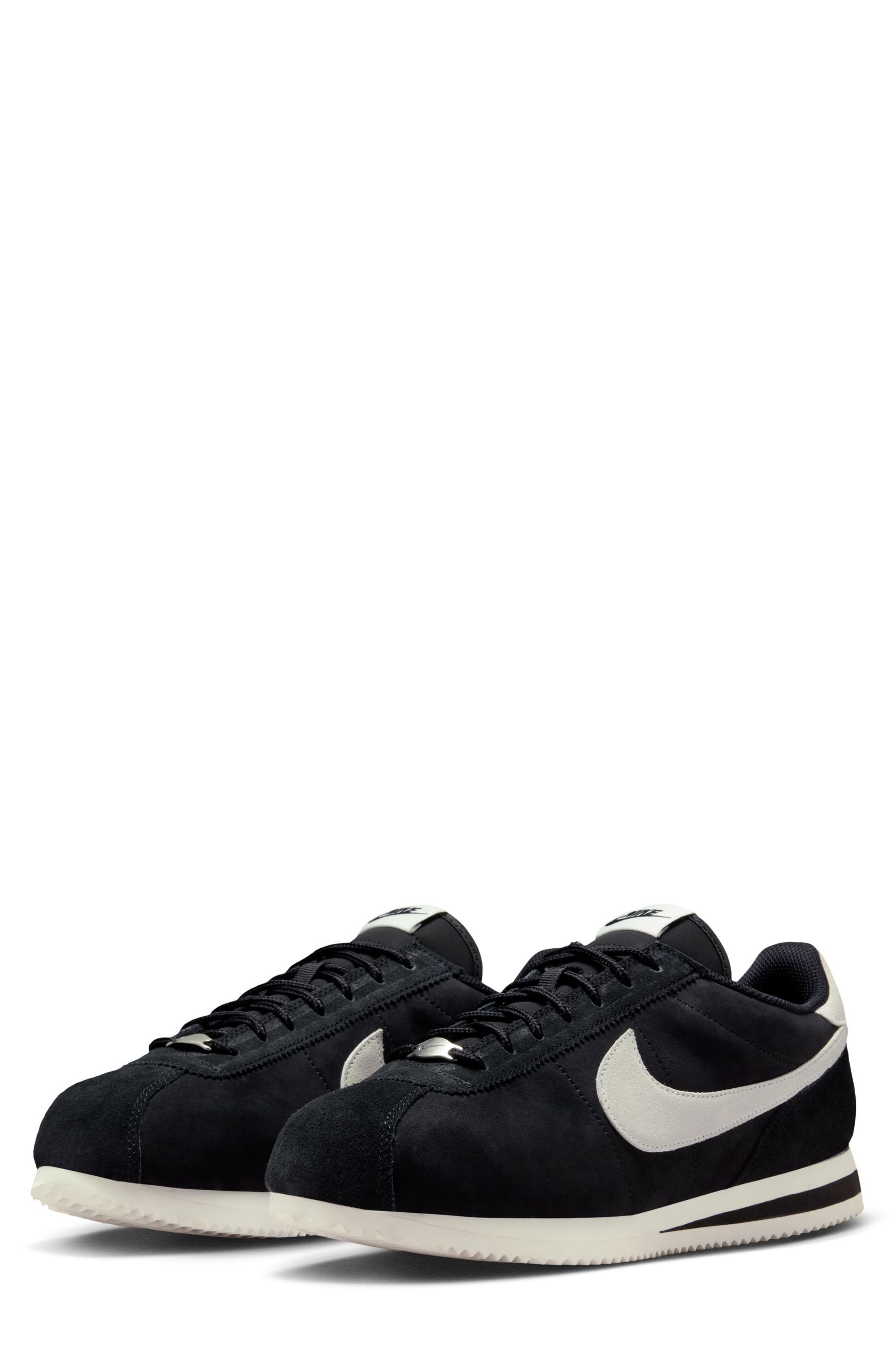 Nike Cortez Premium Sneaker, Main, color, Black/ Sail