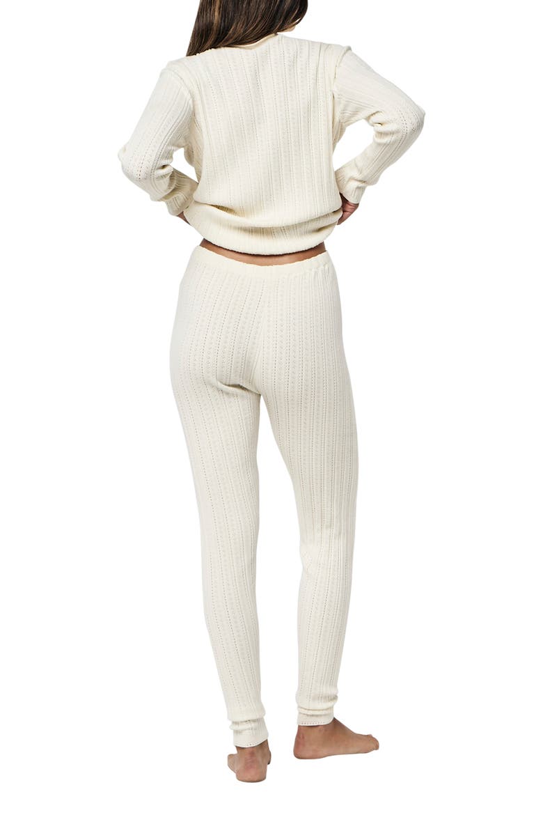 Pointelle Pajamas, Alternate, color, ECRU