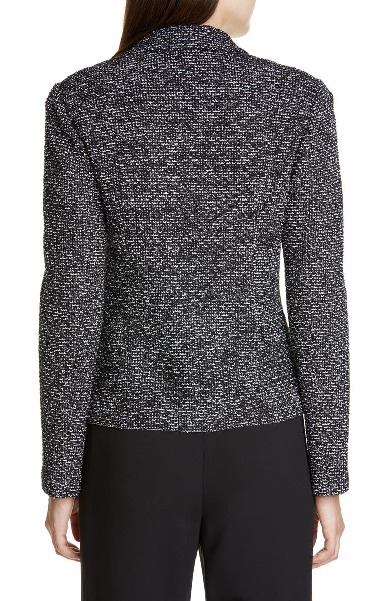 St. John Collection Textured Wool Blend Bouclé Jacket, Alternate, color, 