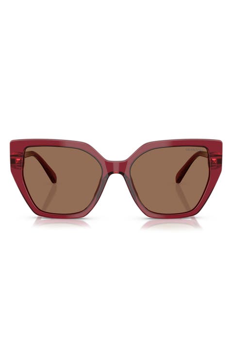 Constella 56mm Polarized Irregular Sunglasses