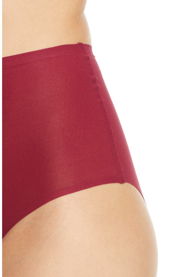 Soft Stretch High Waist Briefs, Alternate, color, RED RASPBERRY 20