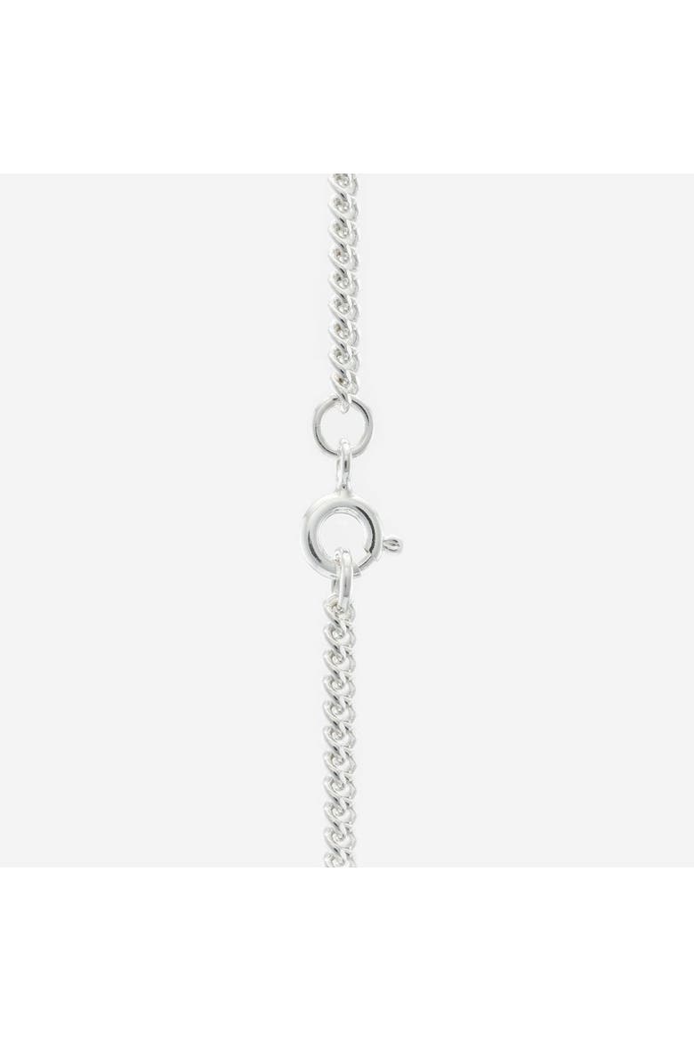 Baby Filed Curb Chain Necklace, Alternate, color, Silver