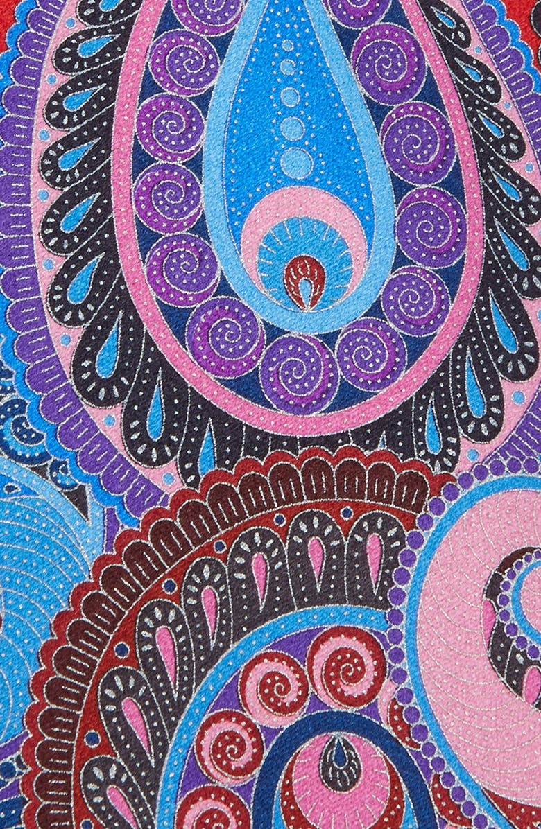 ZEGNA Ermenegildo Zegna Paisley Silk Tie, Alternate, color, 