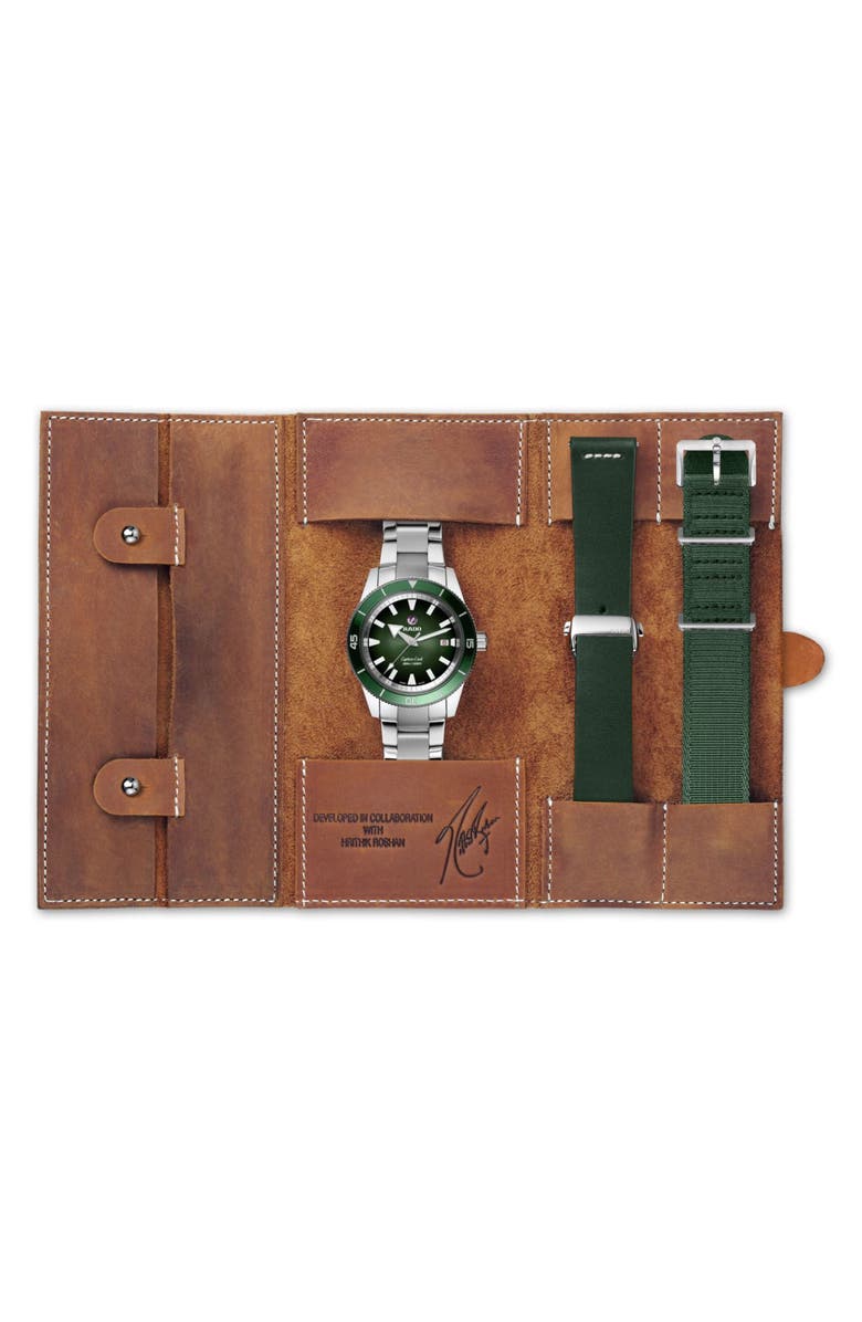 RADO x Hrithik Roshan Captain Cook Special Edition Automatic Bracelet Watch, 42mm, Alternate, color, 