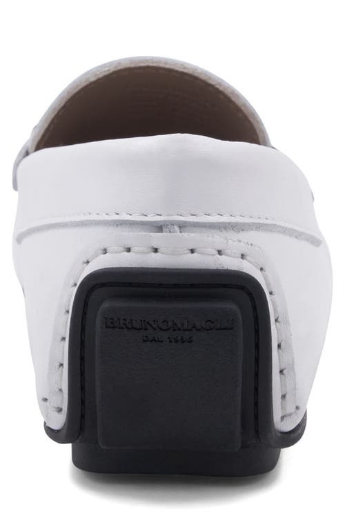 Bruno Magli Taso Bit Driving Loafer In Off White