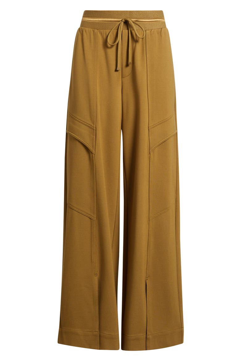 Glider Skyrise Wide Leg Drawstring Pants, Alternate, color, GOLDEN OLIVE