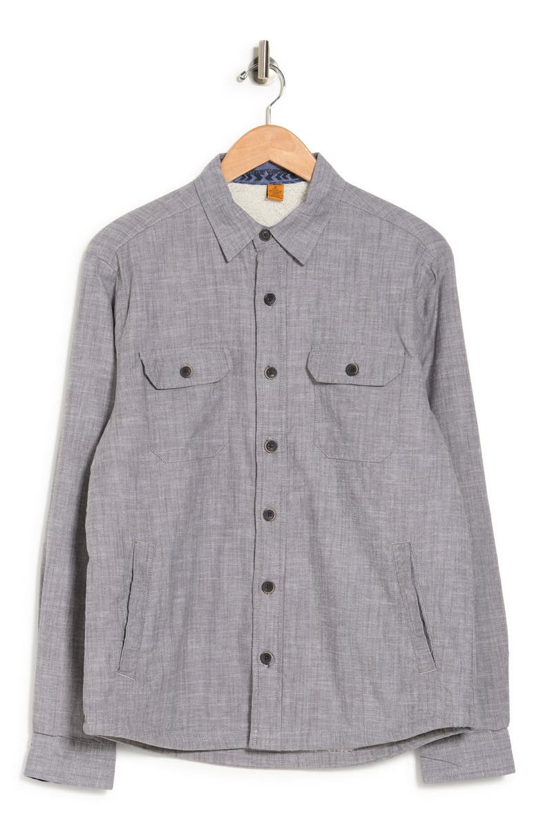 Tailor Vintage Airotec Performance Faux Shearling Lined Shirt Jacket, Alternate, color,