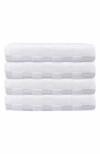 Waffle Terry 4-Piece Turkish Cotton Bath Towel Set