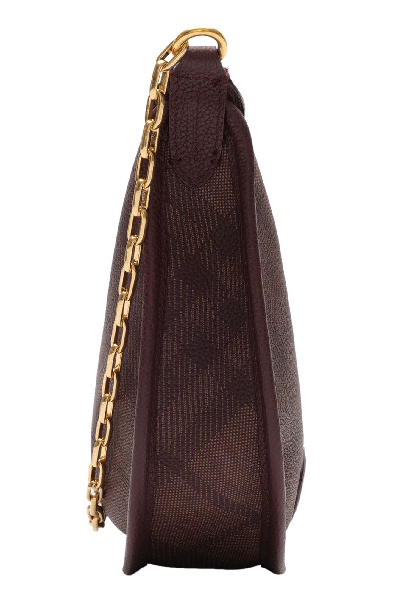Highlands Chain Shoulder Bag, Alternate, color, VINEYARD RED