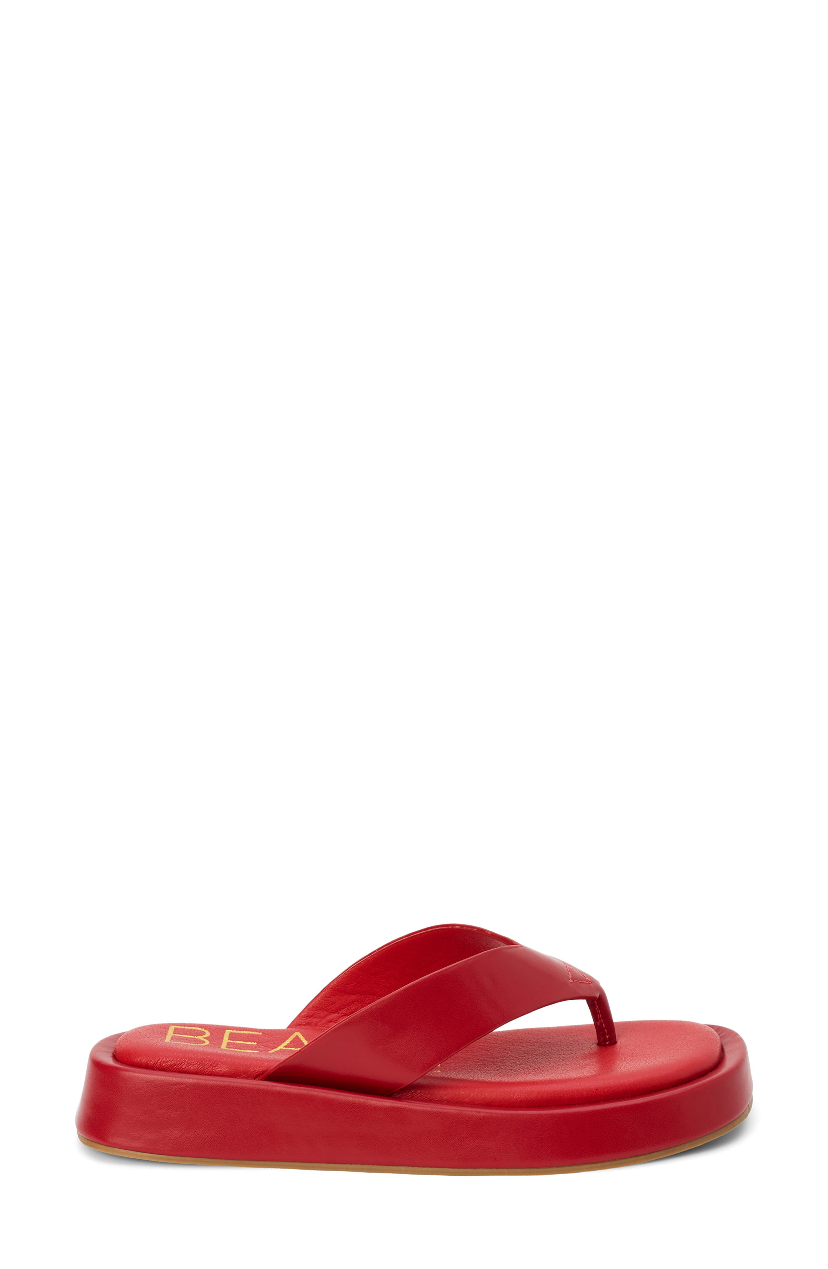 Mallorca Platform Flip Flop, Alternate, color, RED