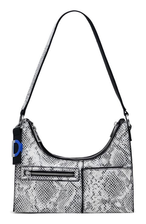 2-in-1 Faux Leather Shoulder Bag