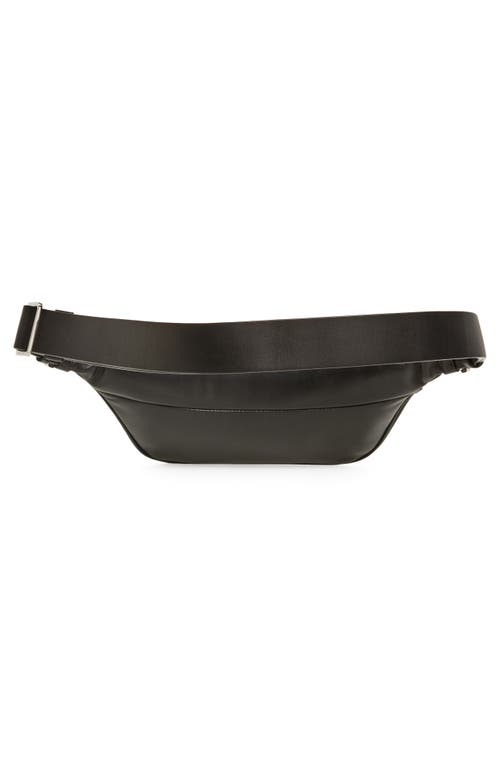 Dolce & Gabbana Dolce&gabbana Leather Belt Bag In 80999 Nero