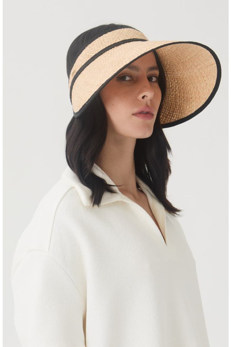 Cassidy UPF 25+ Packable Wide Brim Visor, Alternate, color, NATURAL