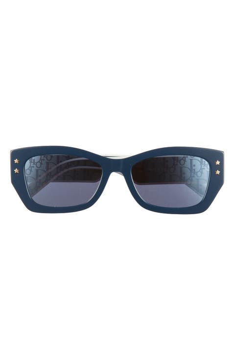 'DiorPacific S2U 53mm Rectangular Sunglasses