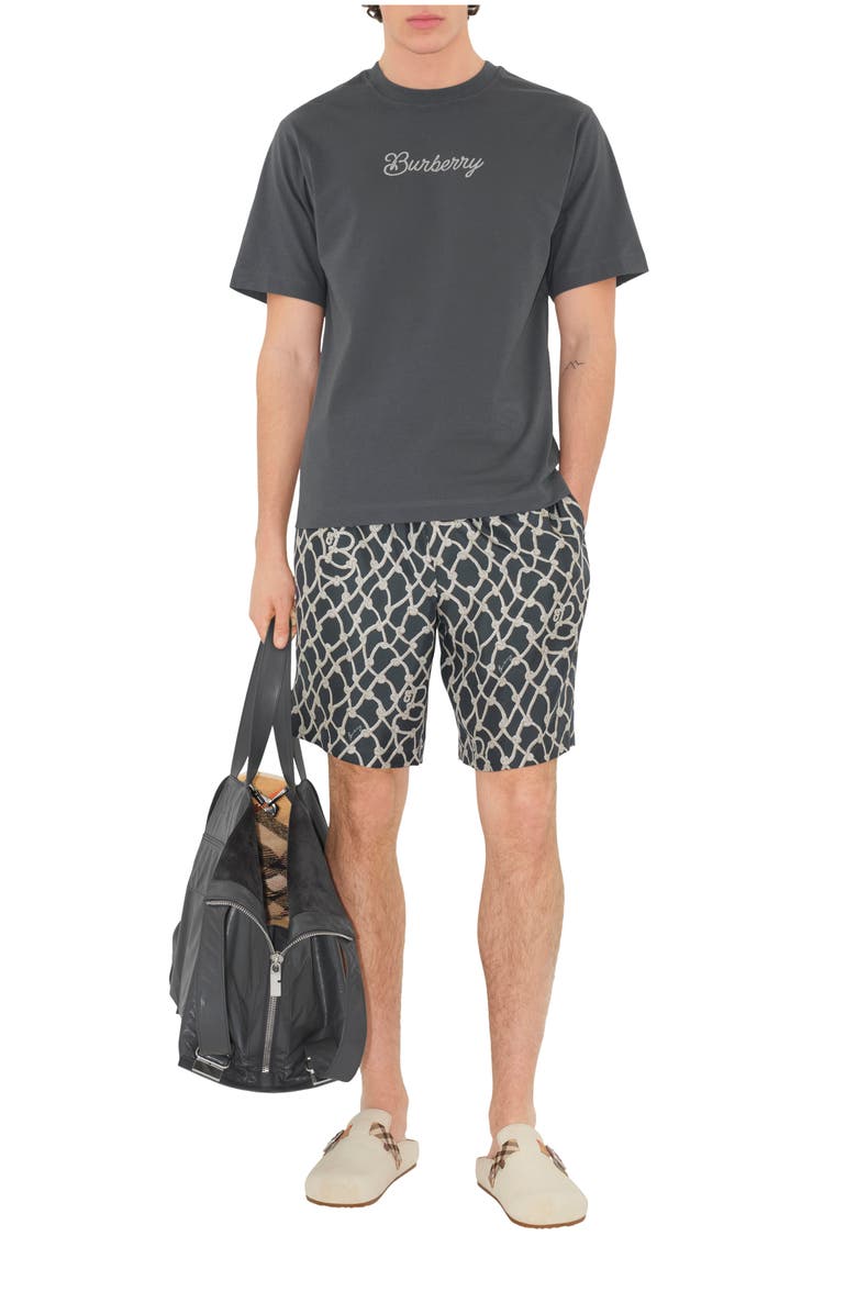 Burberry Surfer Knight Cotton T-shirt, Main, color, Magnet