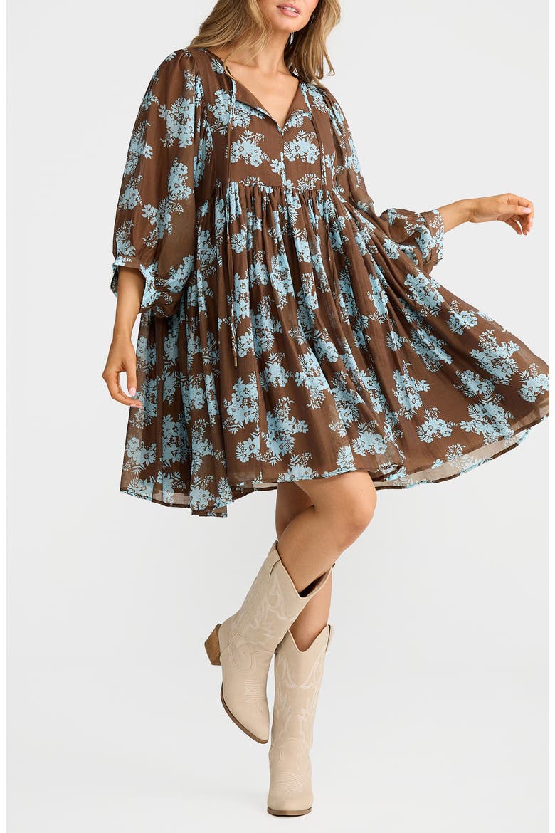 Wisteria Long Sleeve Dress, Alternate, color, MISTFLOWER