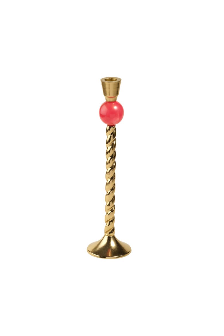 Tanda Aluminum Chandelier 3" x 3" x 12.5" Ambient Decor, Main, color, Gold - Red