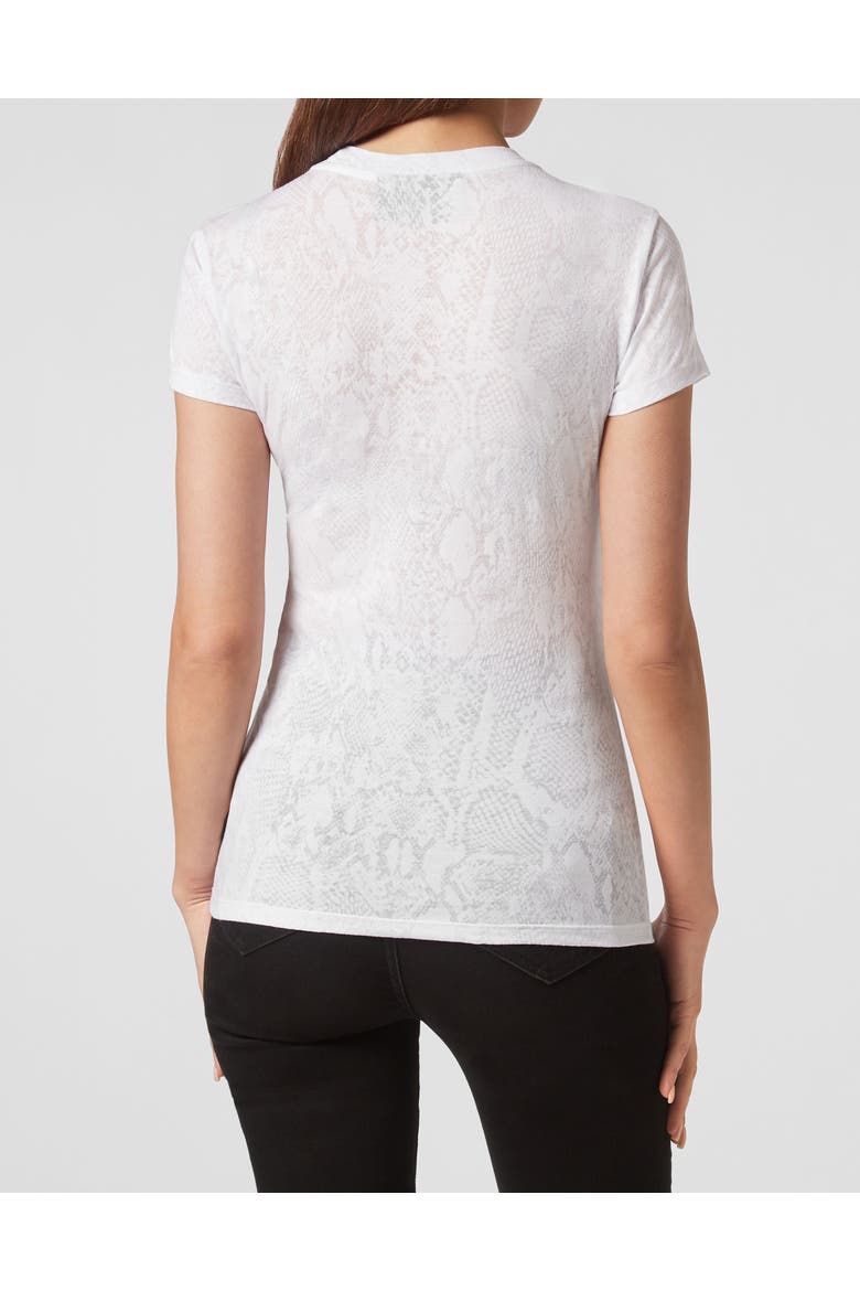 T-Shirt Round Neck Women, Alternate, color, white