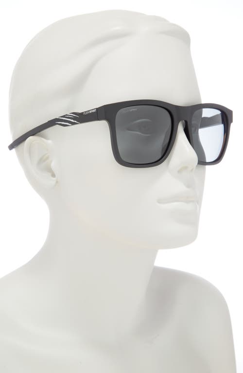 Philipp Plein Sport 56mm Square Sunglasses In Black Black Smoke
