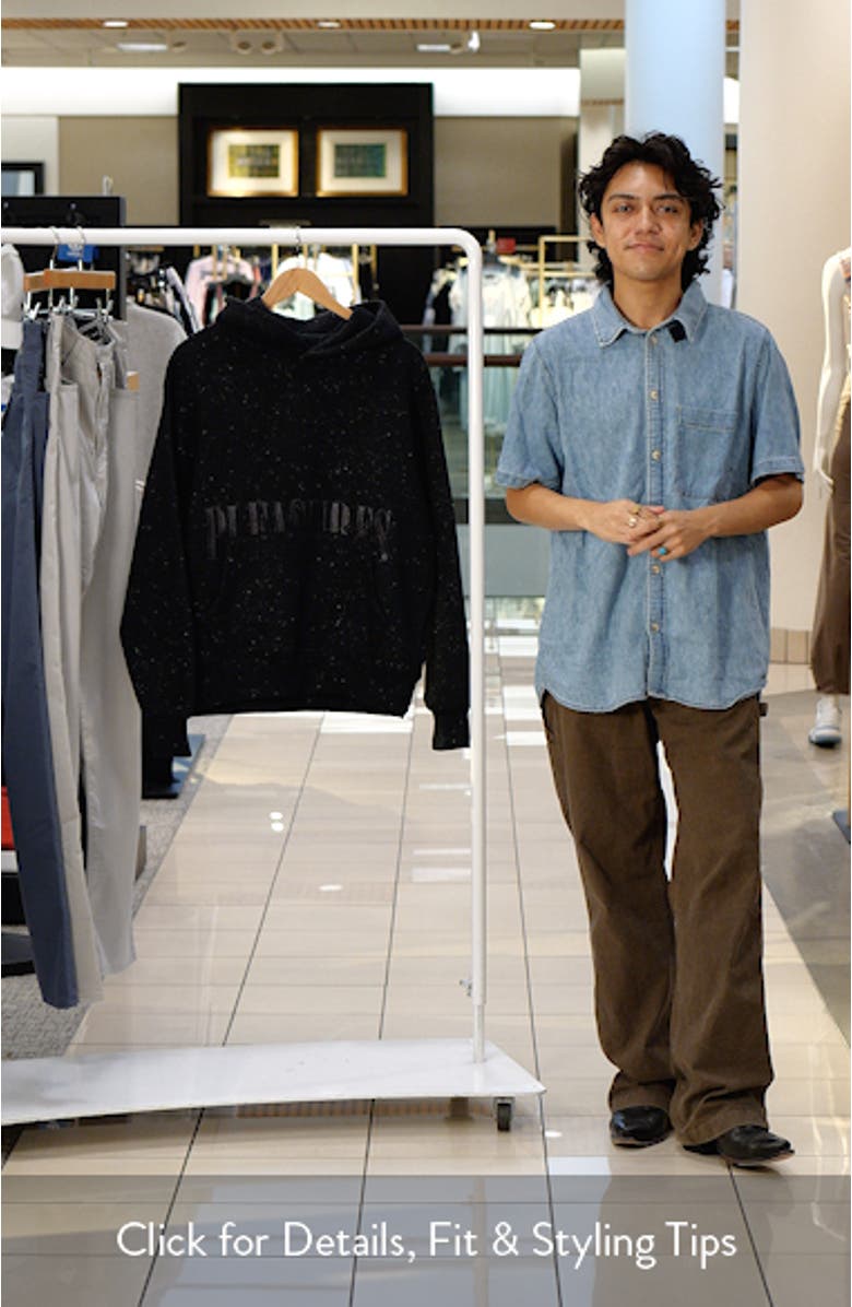 Starry Onyx Oversize Fleece Hoodie, sales video thumbnail