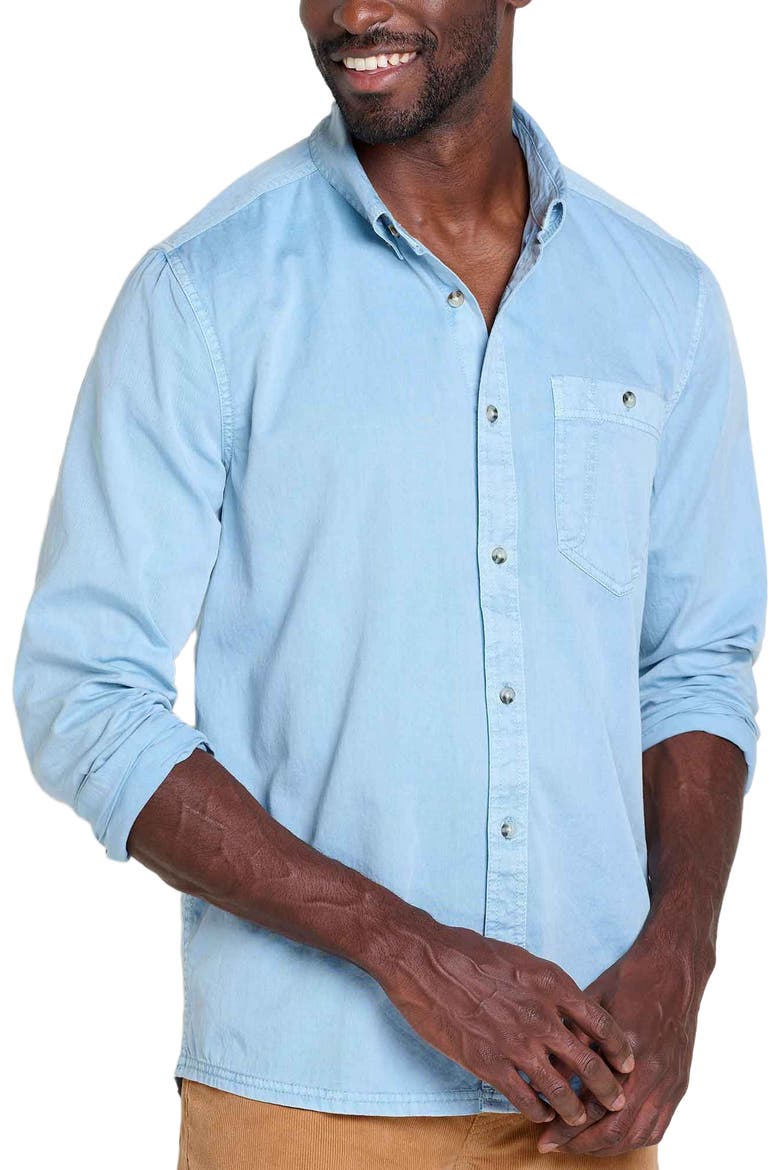 Men's Arroyo Twill Long Sleeve Shirt, Alternate, color, Skyway