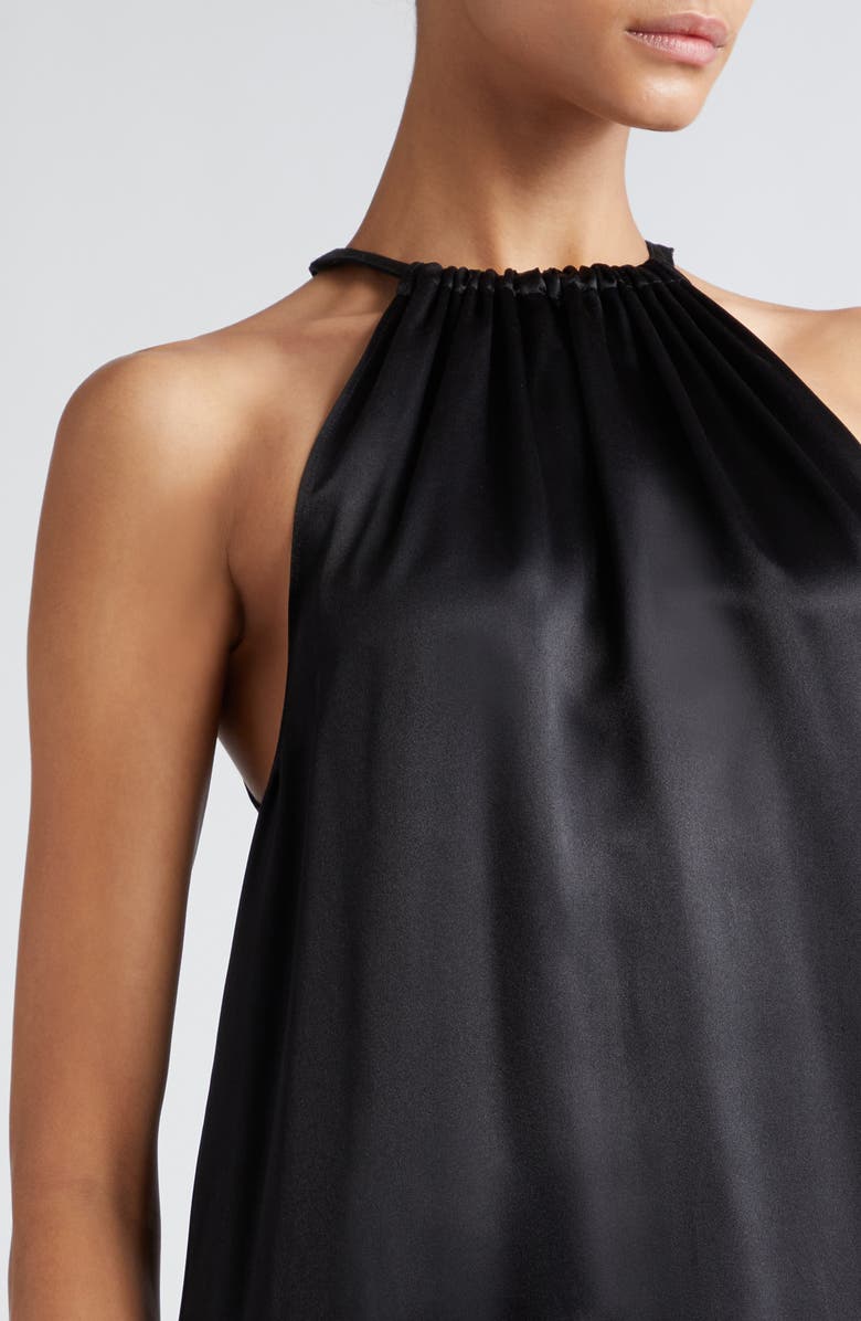 LOULOU DE SAISON Morene Satin Midi Dress, Alternate, color, 