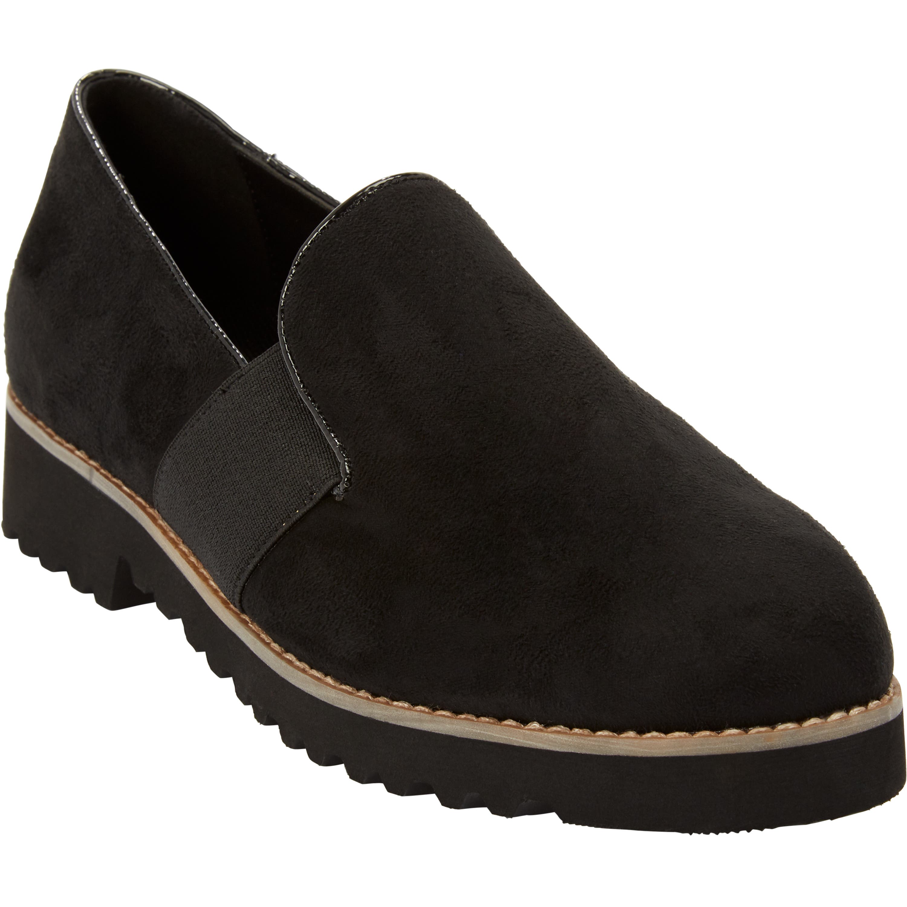 Comfortview The Taren Slip On Flat, Main, color, Black