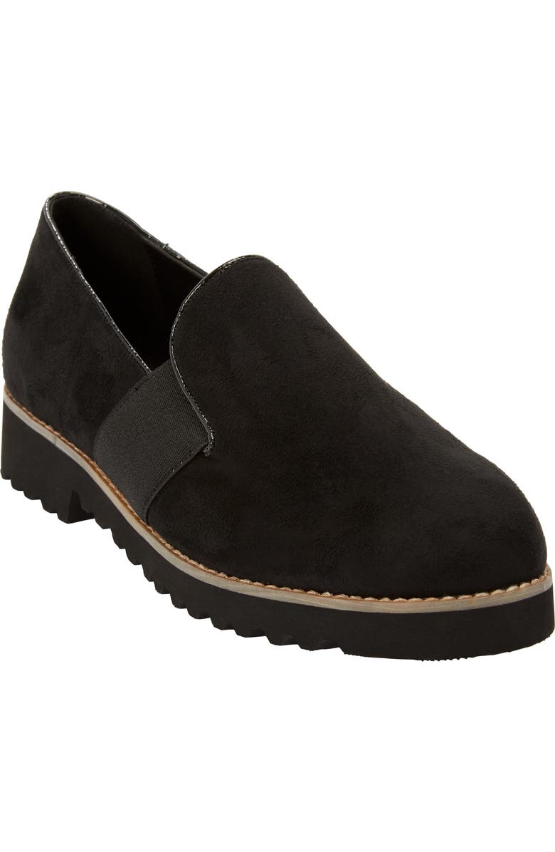 Comfortview The Taren Slip On Flat, Main, color, Black