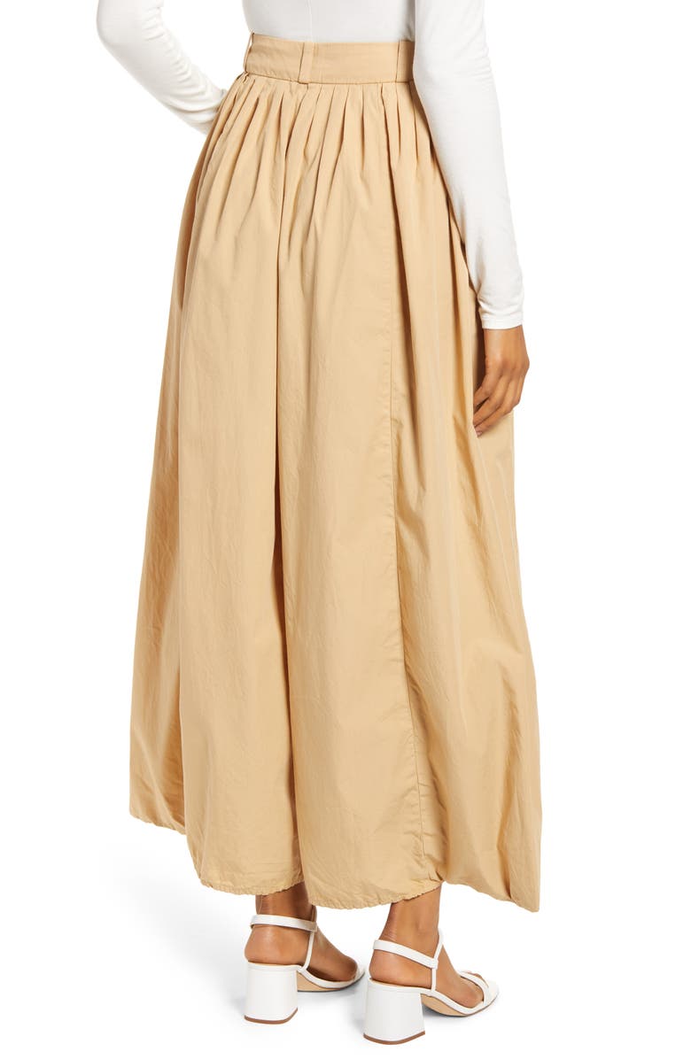 AG Hadley High Waist Pleated Culotte Pants, Alternate, color, Sandy Pail