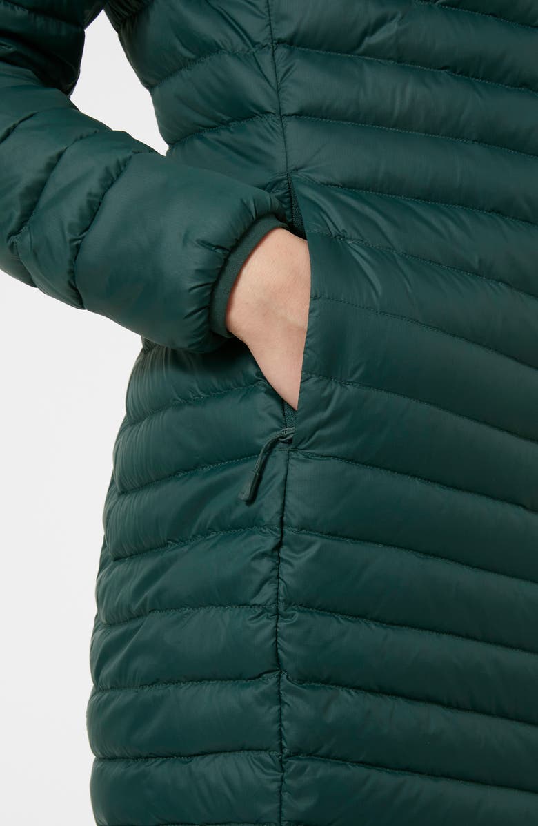 Helly Hansen Verglas Water Repellent Long Hooded Down Insulator Jacket, Alternate, color, 