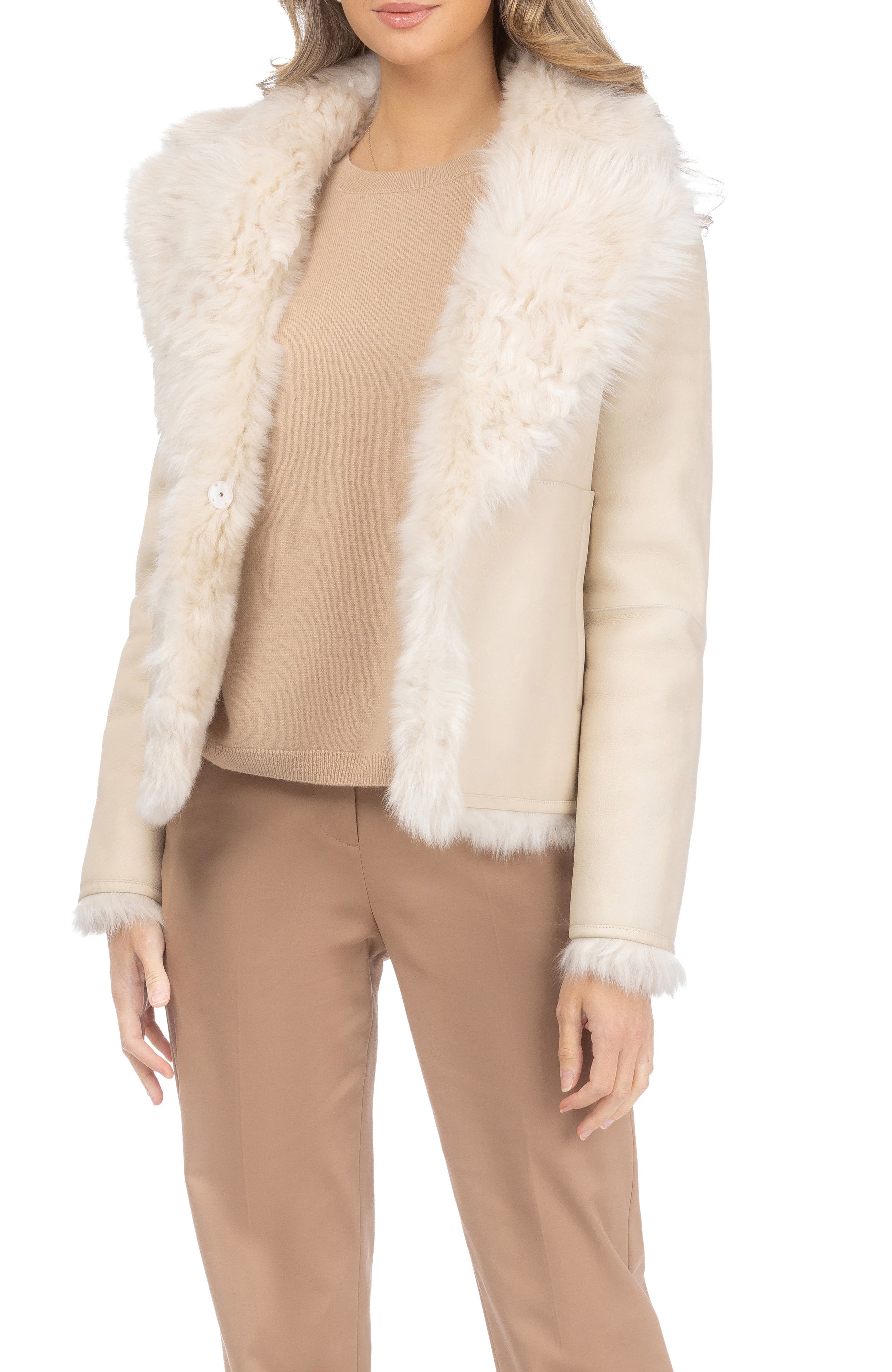 Genuine Shearling Reversible Jacket - image 2