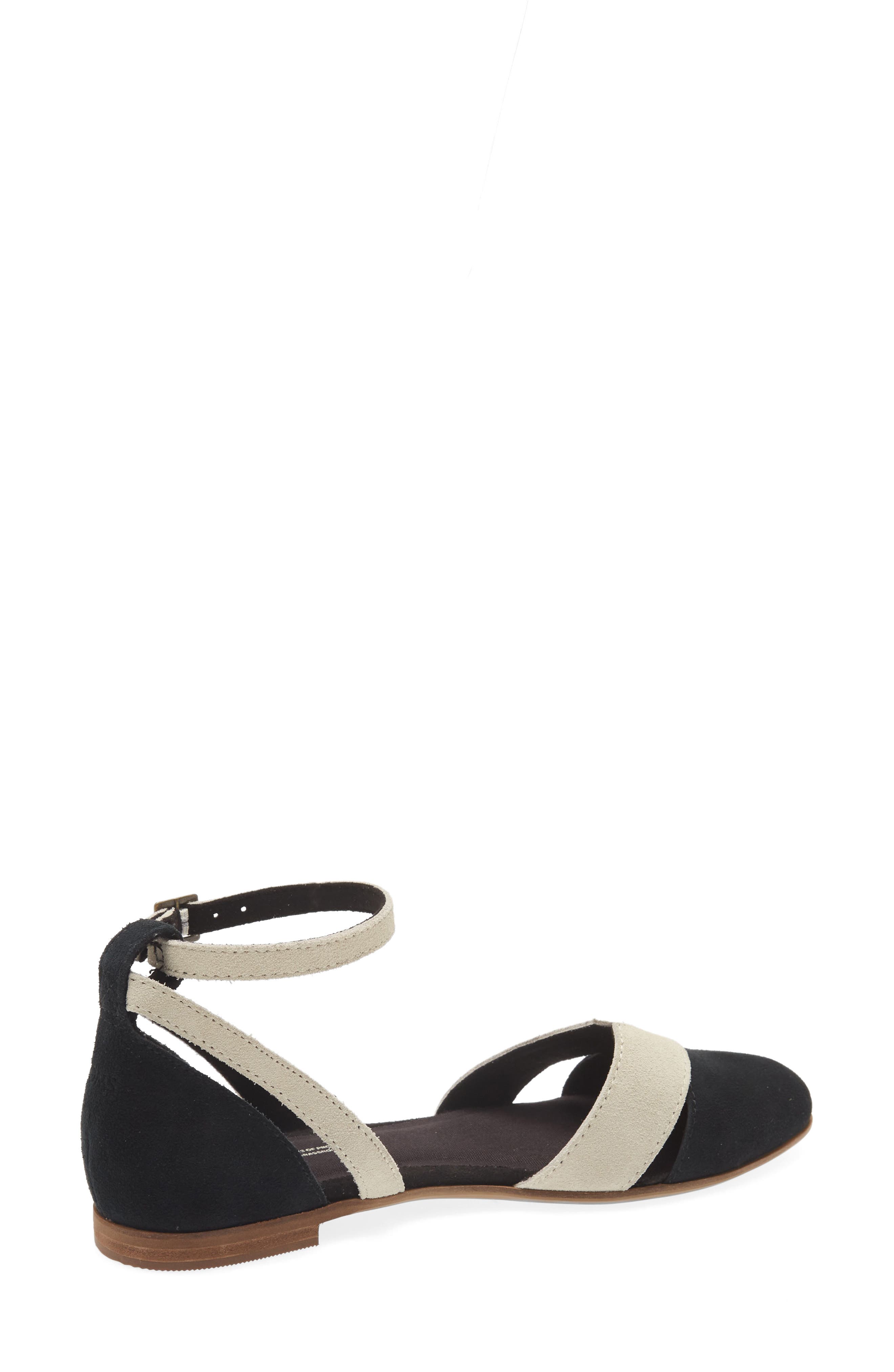 TOMS Juliannah Ankle Strap d'Orsay Flat, Alternate, color, 