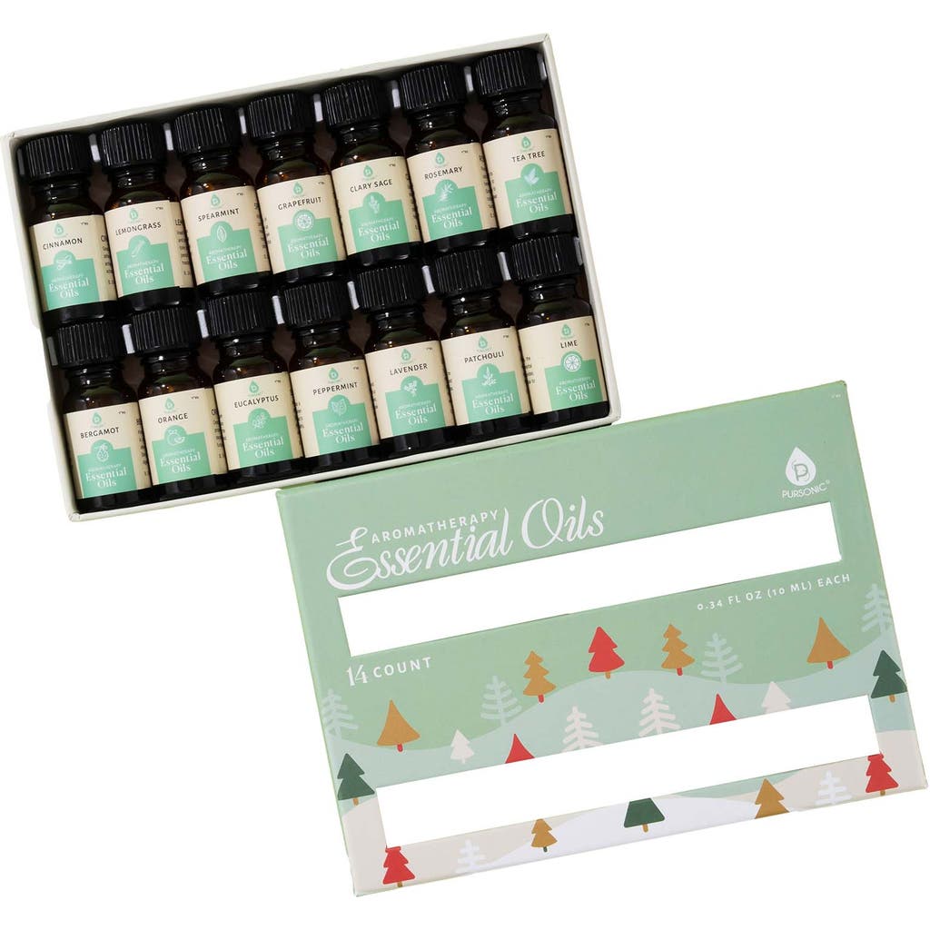 Pursonic Seasonal Scents Christmas Essential Oils Collection In Green
