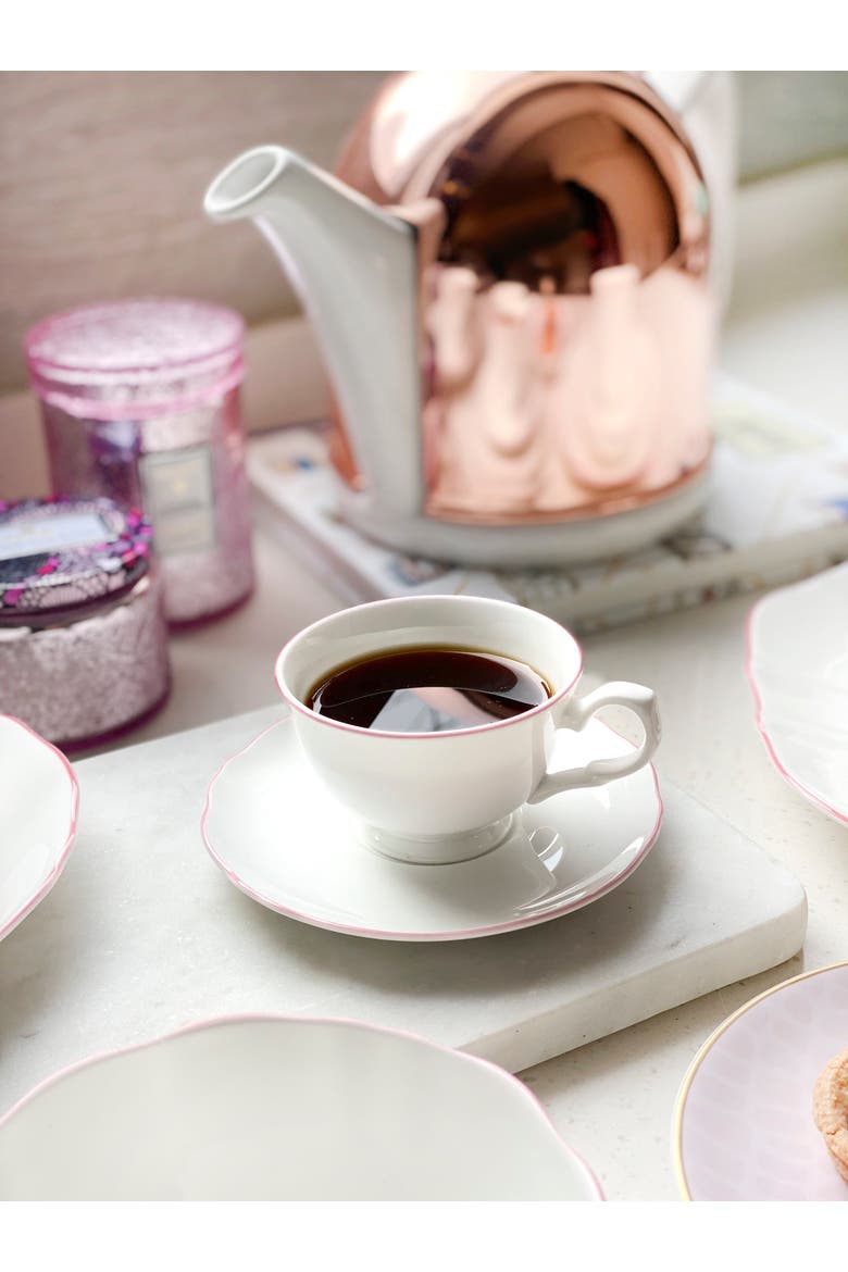 Amelie Set of 2 Espresso Cups & Saucers, Alternate, color, Roseate