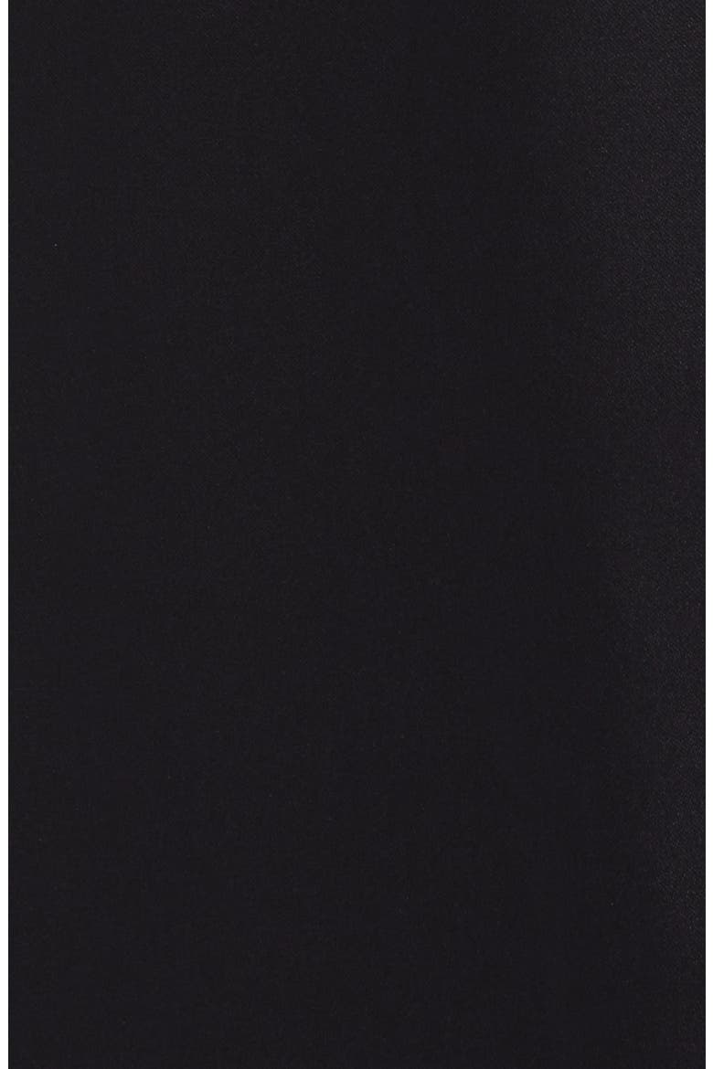 Belle Plunge Neck Gown, Alternate, color, BLACK
