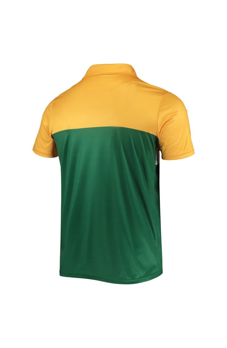 FOCO Men's FOCO Gold/Green Green Bay Packers Retro Colorblock Polo, Alternate, color, 