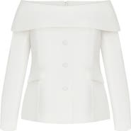 City Chic Phoenix Off the Shoulder Blazer