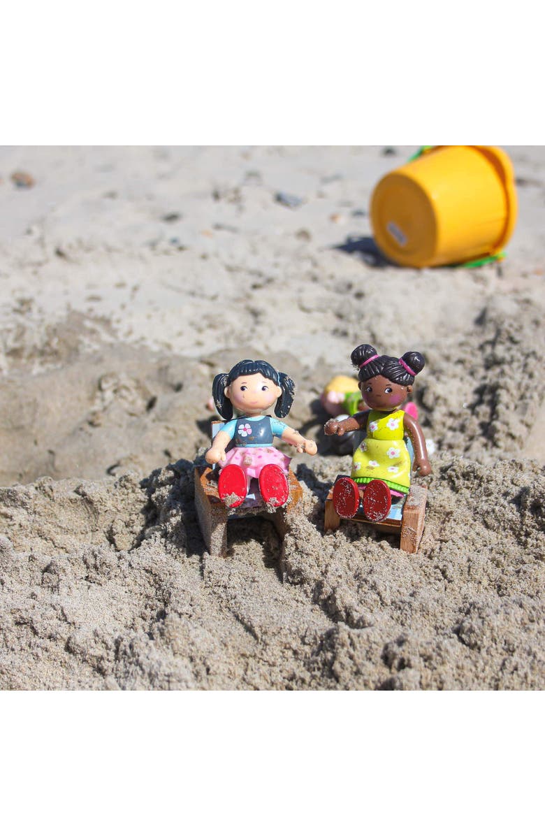 HABA Little Friends Naomi - 3.75" Girl Dollhouse Toy Figure with Pig Tails, Alternate, color, Multi