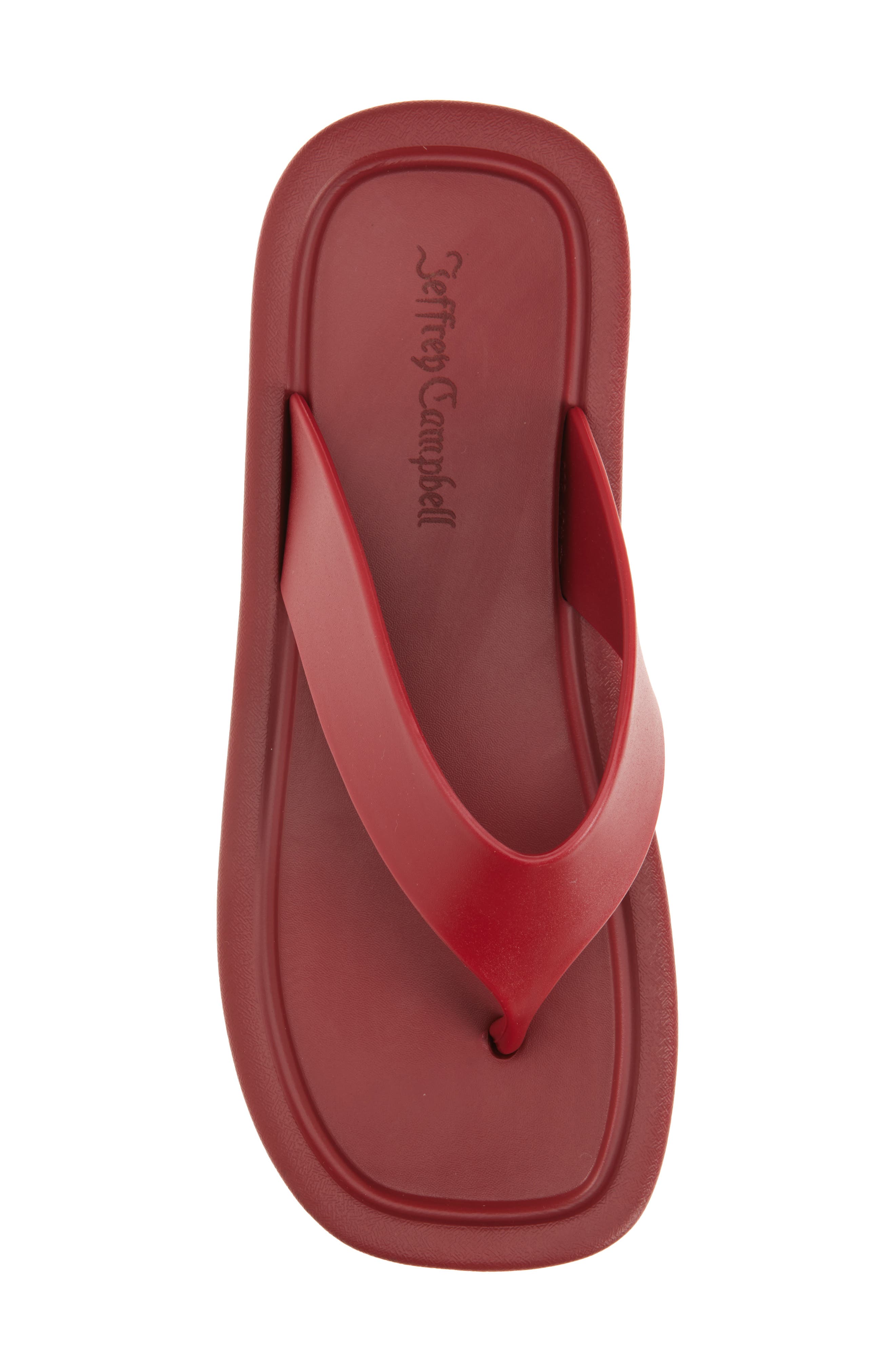 Darcie Flip Flop, Alternate, color, DARK RED