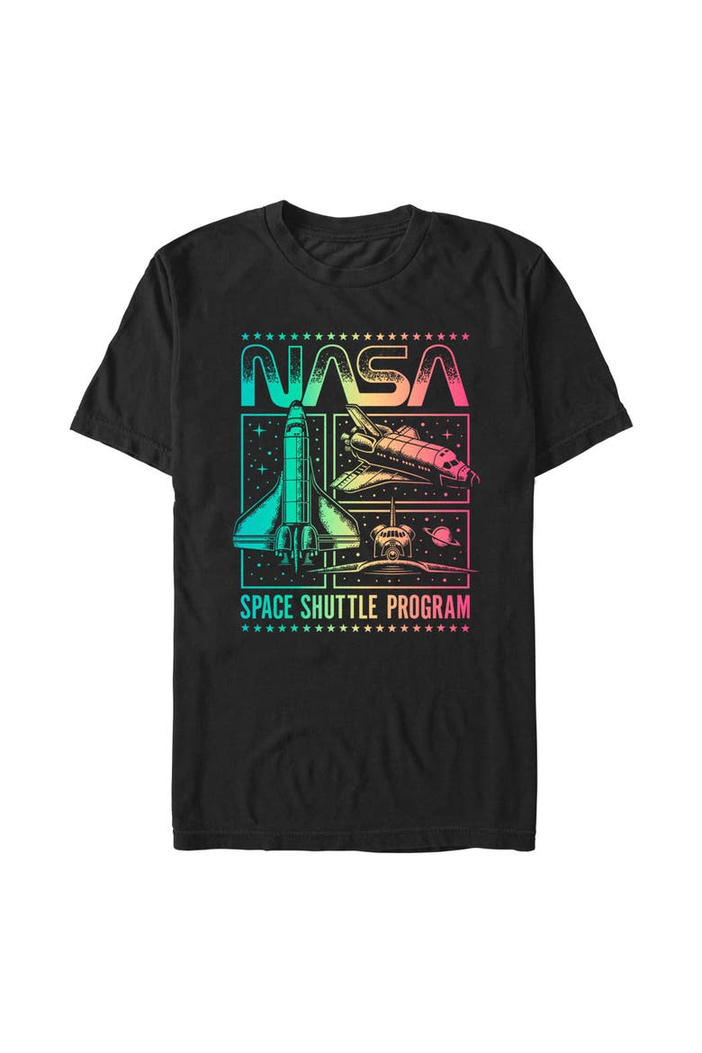 Men's NASA Space Shuttle Program Graphic T-Shirt, Main, color, Black